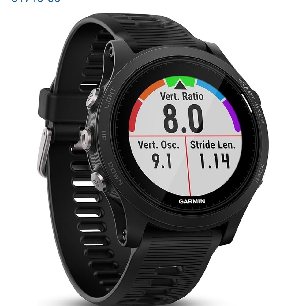 Garmin Black Performance Smartwatch Excellent Condition.